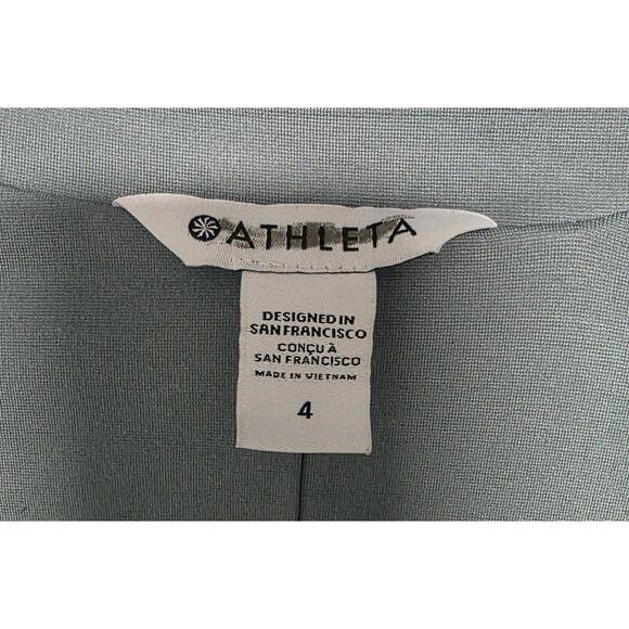 Athleta BlazerStyle Cardigan Women's Size 4  Blue/Grey Soft GorpCore OfficeChic - Picture 4 of 9